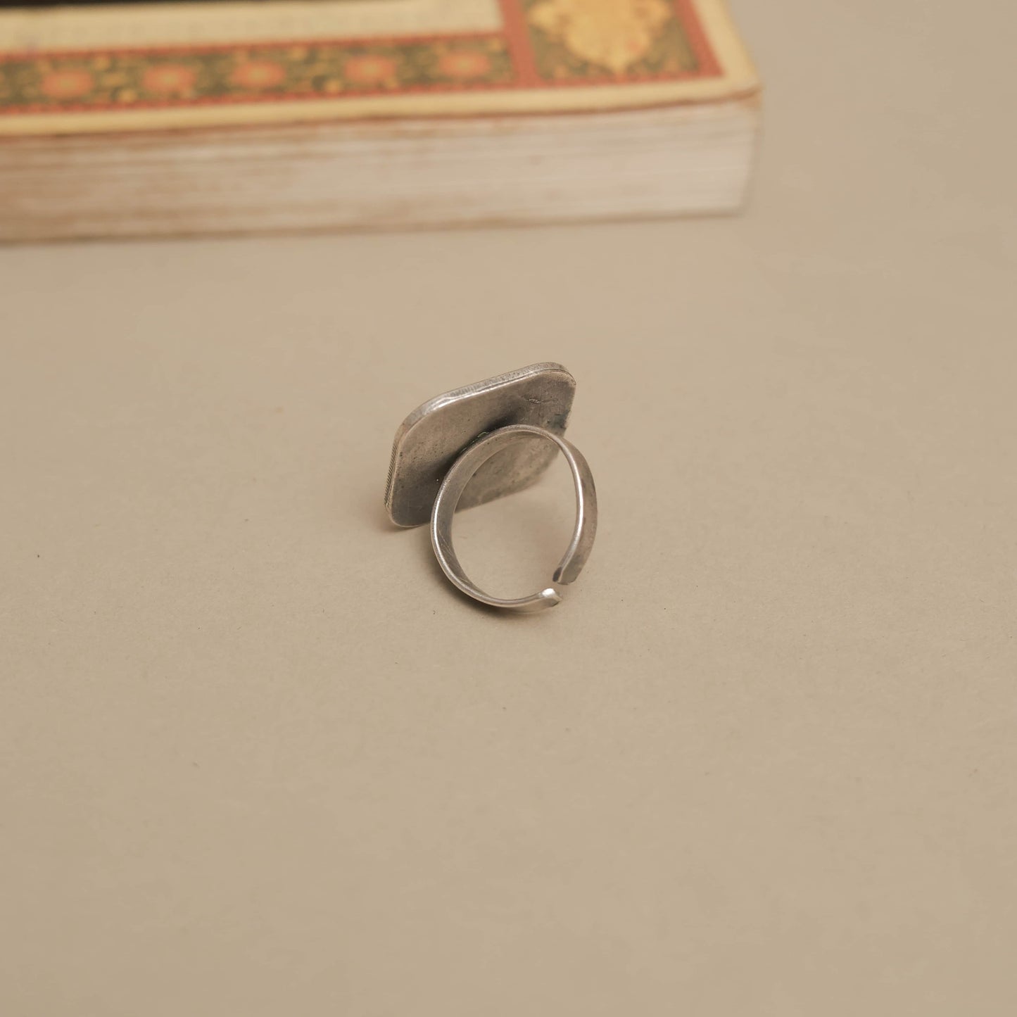 Silver Look-Alike Vintage-Inspired Coin Ring