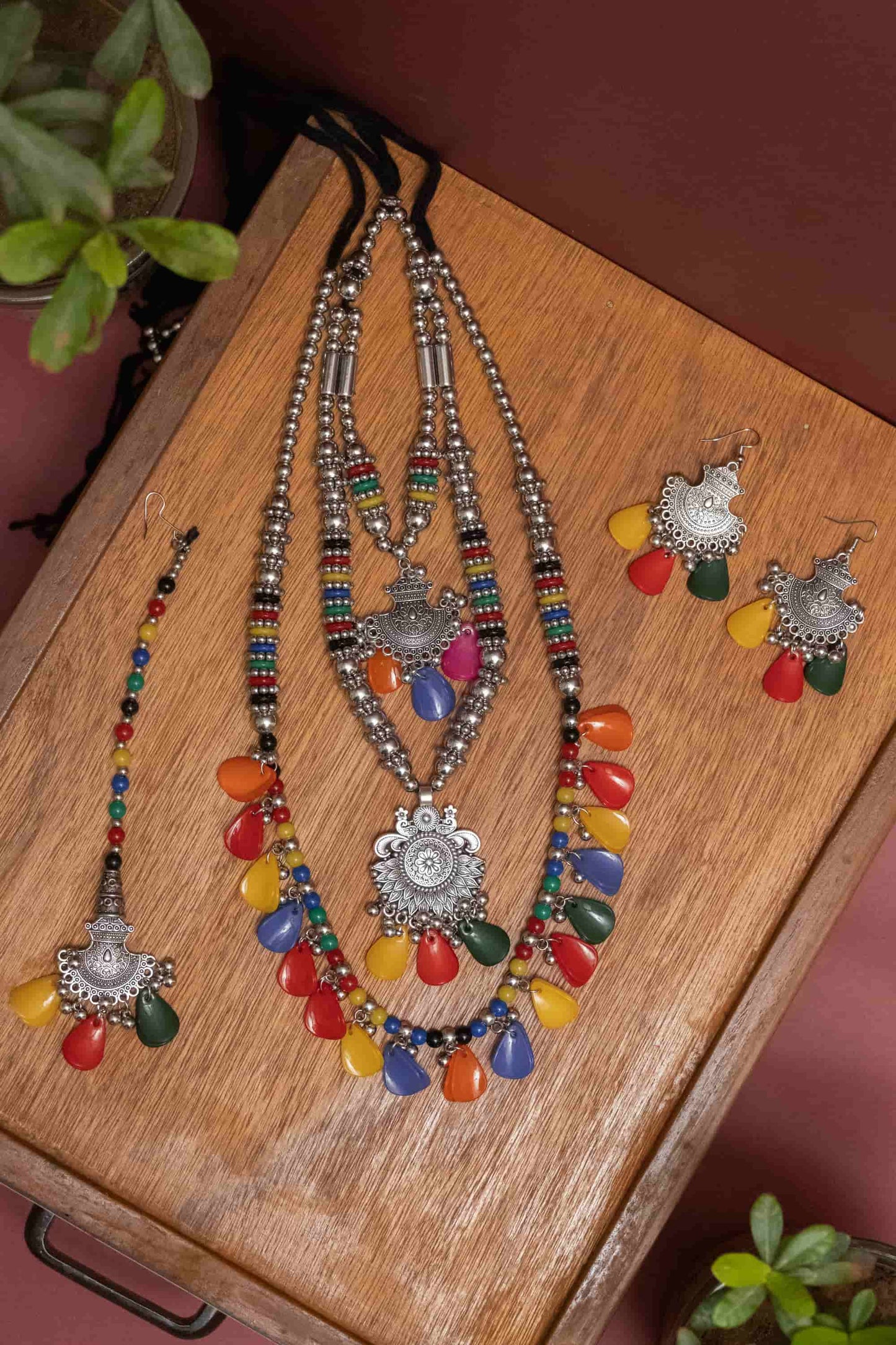 Oxodise Triple Layer Set with Multicolor Beads