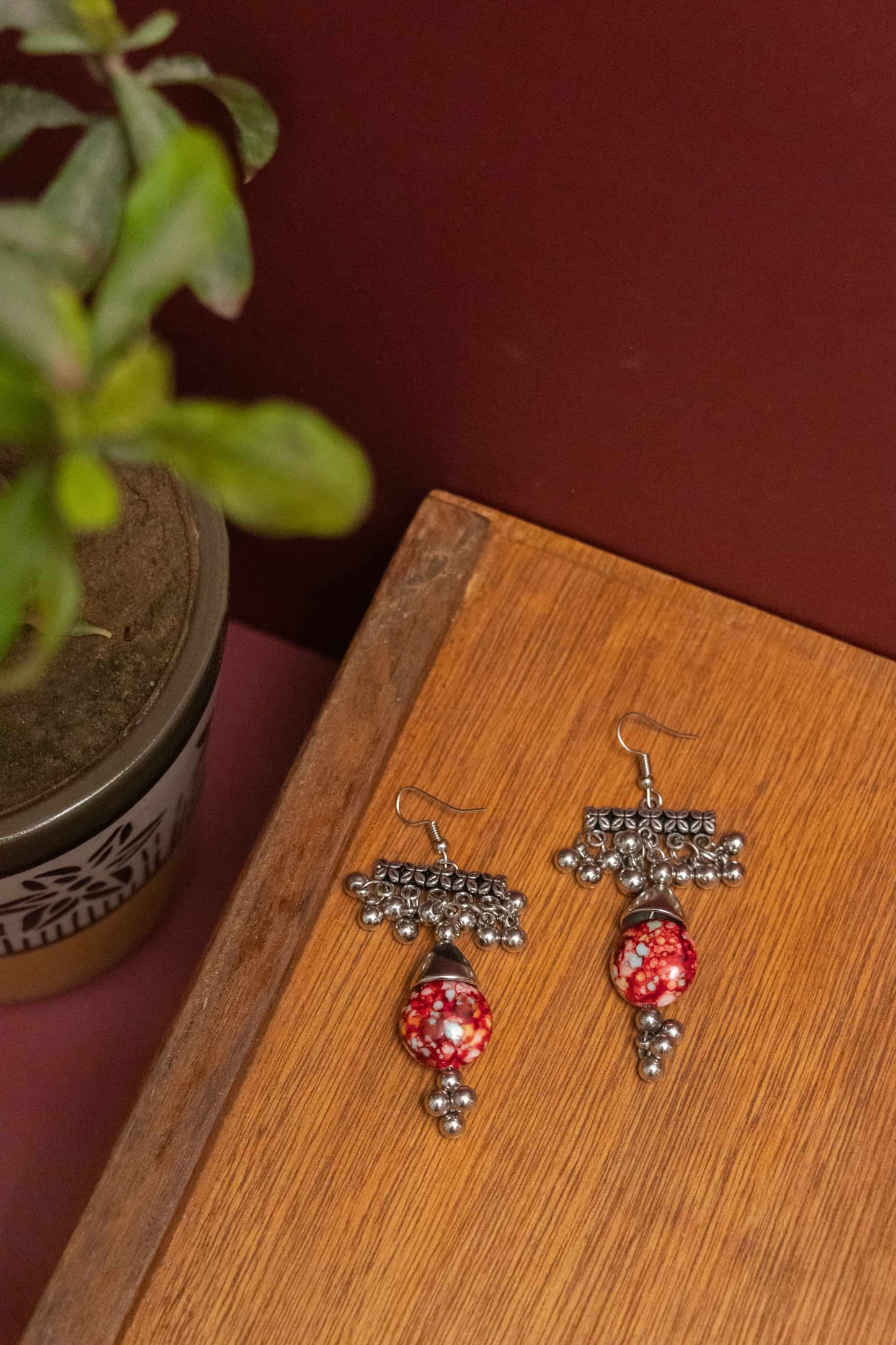 Oxodise Couple Charm with Beads