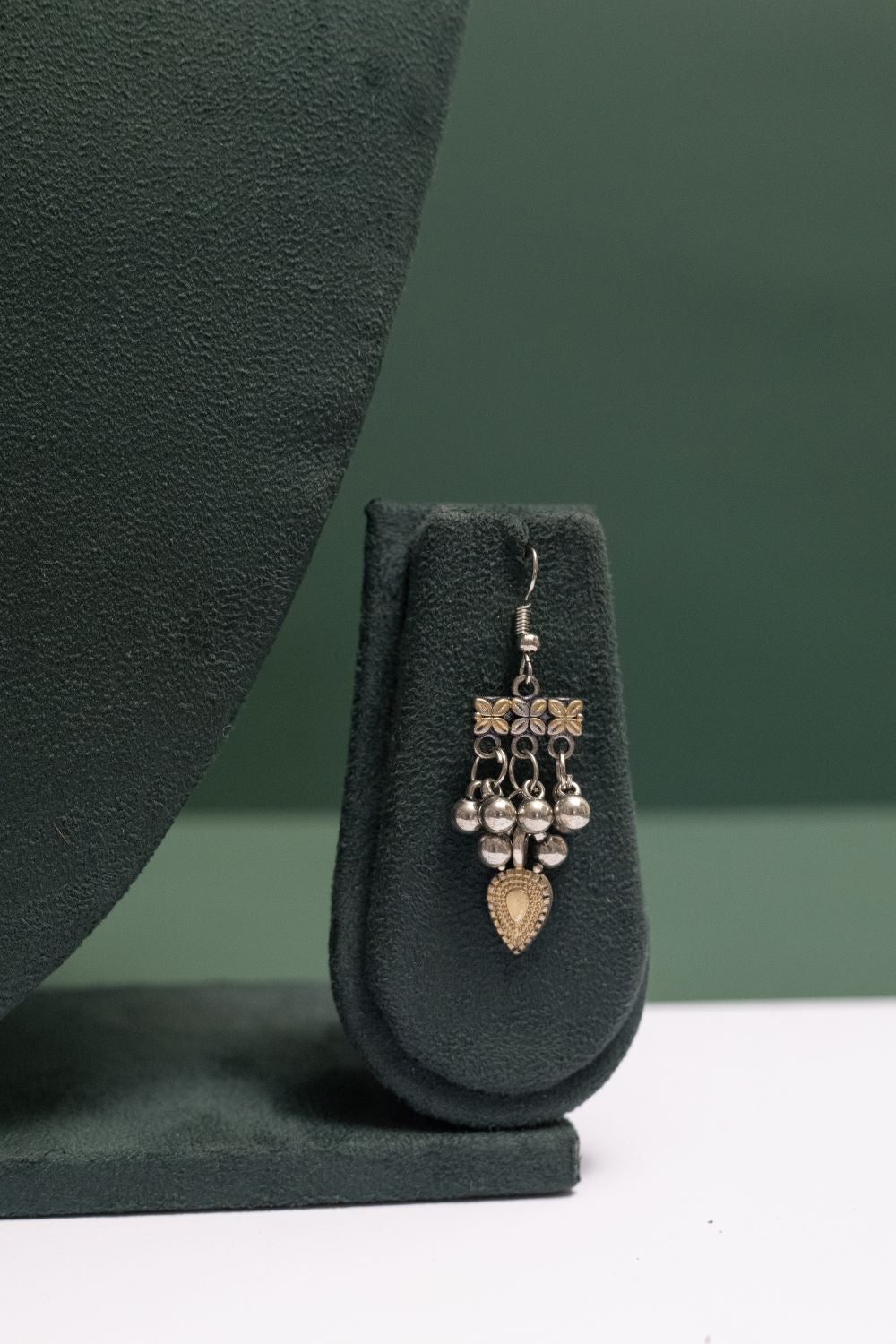 Flute of Krishna Dual-Tone Pendant Jewelry Set