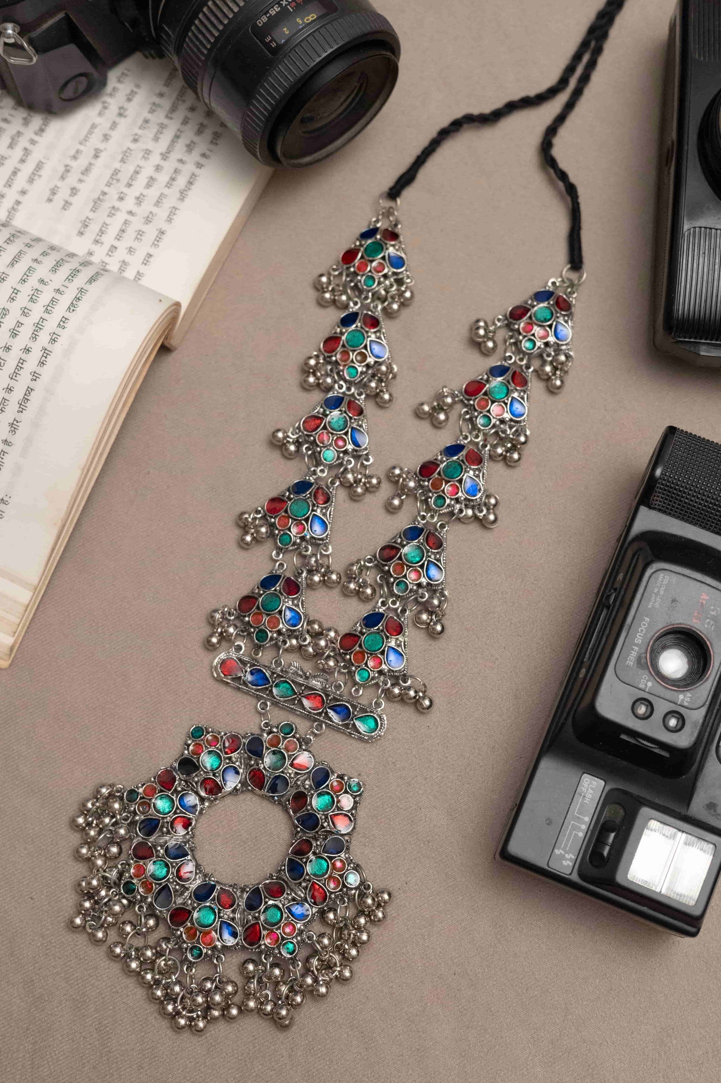 Oxodise Multicolor Beaded Meena Jewelry Set