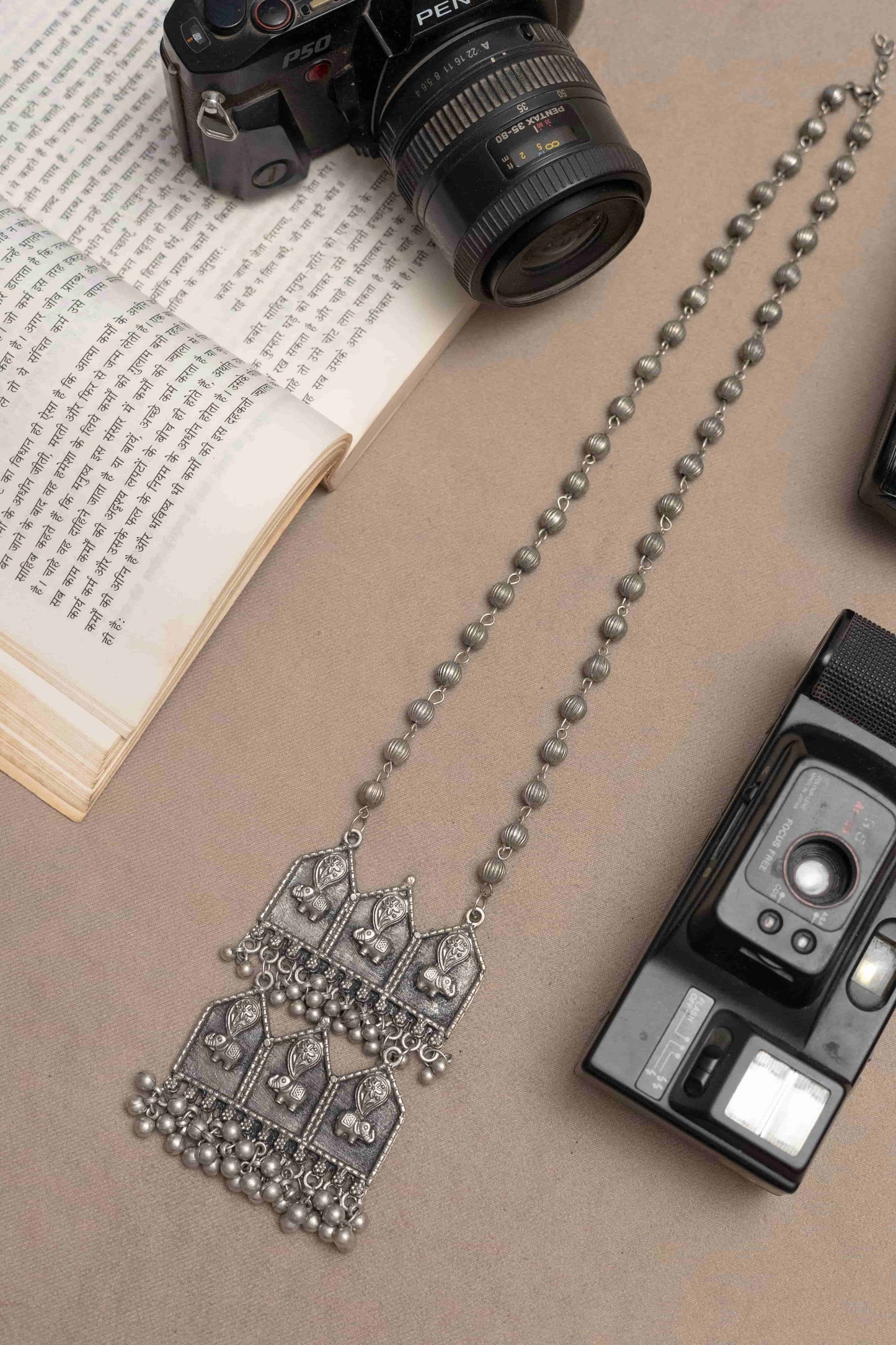 Oxodise Tribal Pendant Necklace with Intricate Design