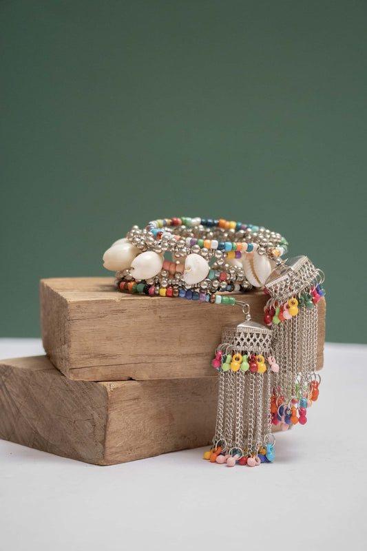 Spiral Kada with Cascade Set & Kodi (Cowrie Shells)