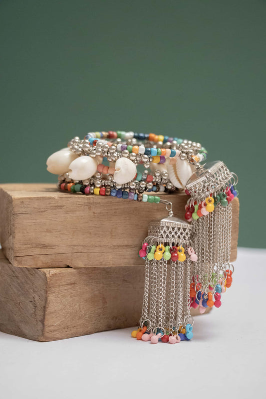 Spiral Kada with Cascade Set & Kodi (Cowrie Shells)