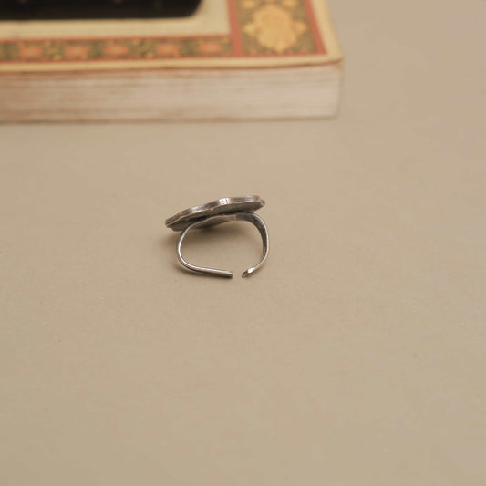 Silver Look-Alike Vintage-Inspired Coin Ring