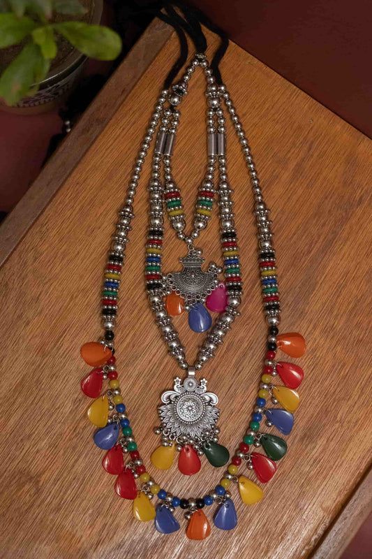 Oxodise Triple Layer Set with Multicolor Beads