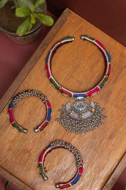 Oxodise Fabric Full Combo with Crescent Charm & Colorful Cabochons