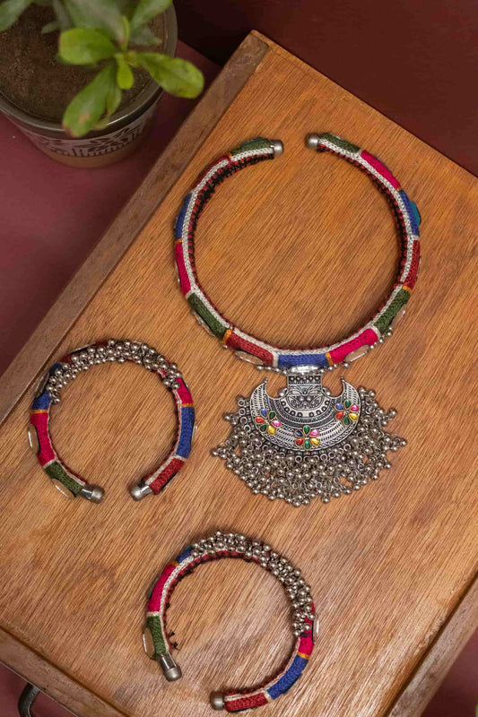 Oxodise Fabric Full Combo with Crescent Charm & Colorful Cabochons