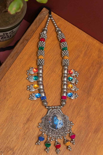 Oxodise Hexagon Krishna Charm with Beads