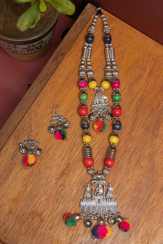 Oxodise Unique Charm with Dangling Pom Poms