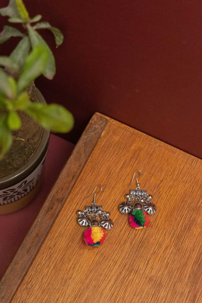 Oxodise Unique Charm with Dangling Pom Poms