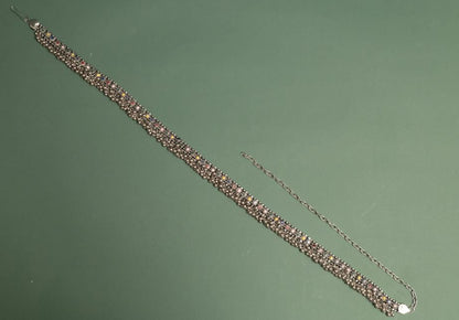 Oxodise Belt with Multicolor Beads