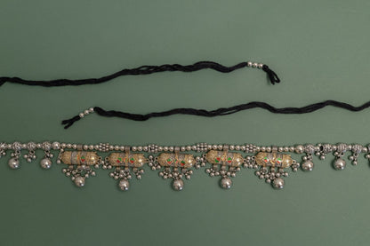 Oxodise Two Tone Belt with Hanging Beads