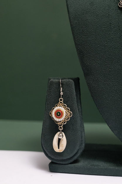 Oxodise Two Tone Mandala Kodi Necklace with Round Charm