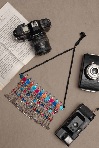 Oxodise Meena Choker with Multicolor Enamel Accents
