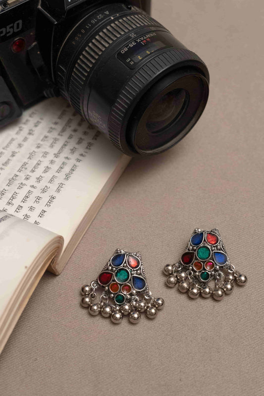 Oxodise Multicolor Beaded Meena Jewelry Set