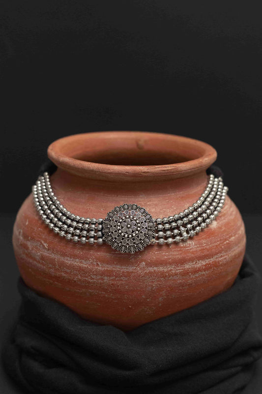 Oxodise Combo Choker with Four Layered Beads Chain & Unique Design