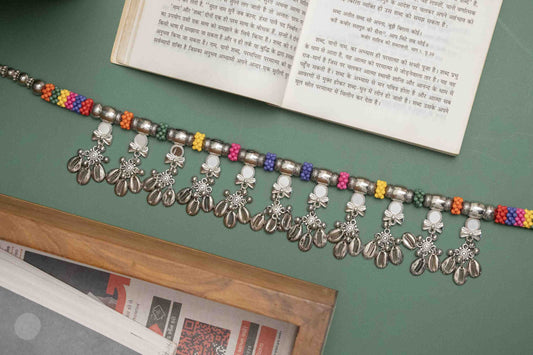 Oxodise Belt with Hanging Silver Kodi (Cowrie Shells)